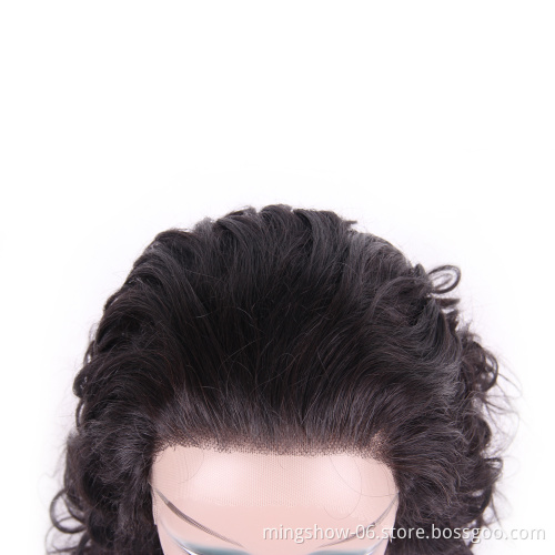 Curly Lace Frontal Wigs Pre`Plucked With Baby Hair Glueless Short Lace Front Human Hair Bob Wigs Brazilian Remy Hair Wig